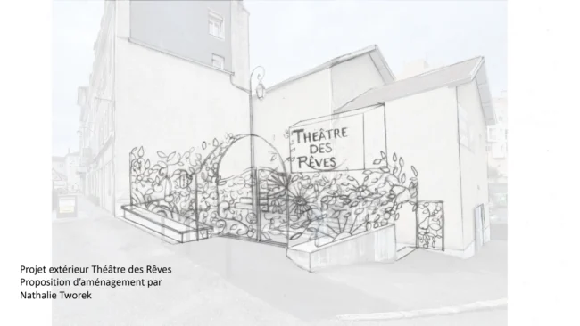 Esquisse devanture du théâtre